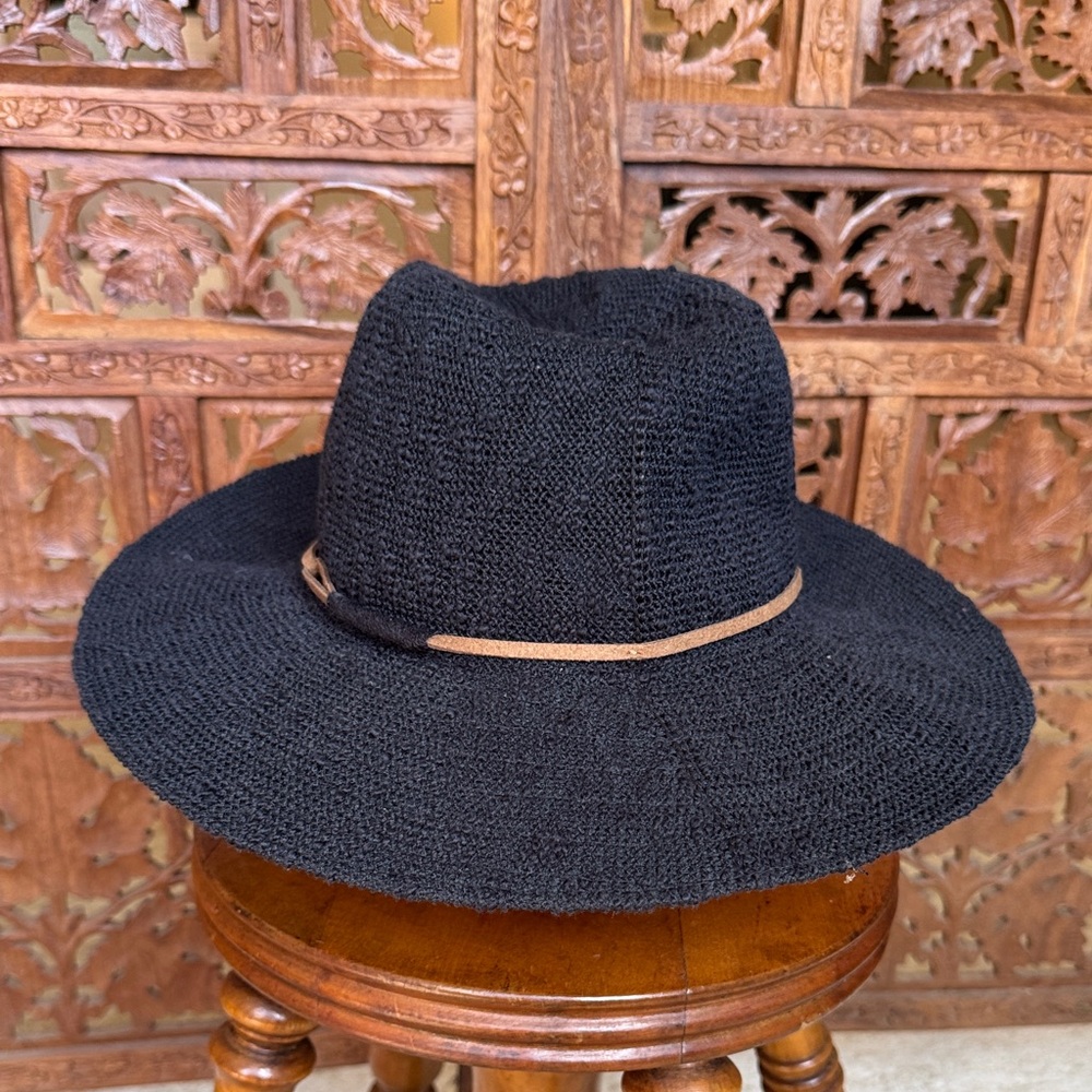 Black Woven Sun Hat | APT 9